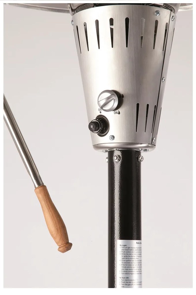 MEVA Zahradní topidlo ETNA Deluxe 13kW s regulátorem a naklápěcím reflektorem