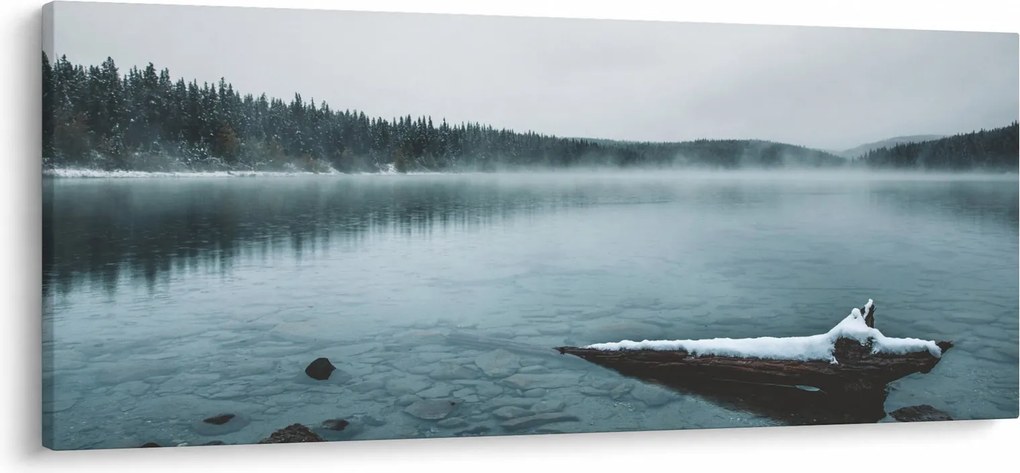 Obraz - ľadové severské jazero (120x50 cm)