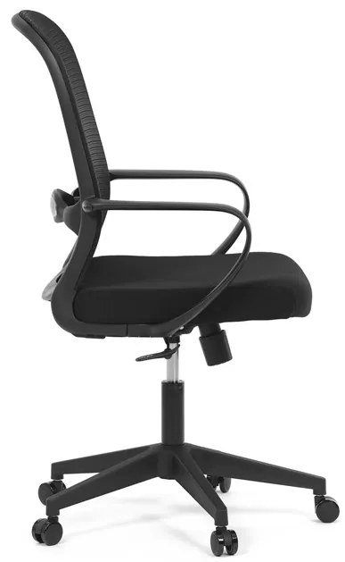 Autronic BONTEC Kancelárska stolička, hojdací mechanizmus, čierna látka, KA-S424 BK Farba: Čierna
