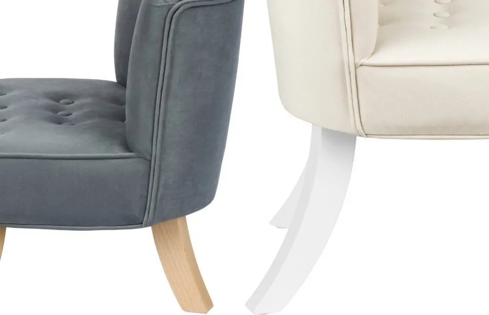 Samostatné nožičky na detské kreslo / sedačku 17 cm Biela