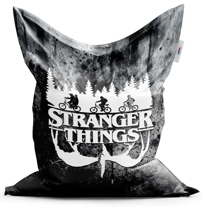 Sablio Sedací vak Classic Stranger Things White - 150x100 cm