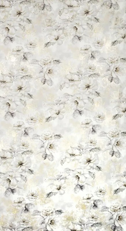 Dekorstudio Zamatový záves LUIZA s riasiacou páskou 140x270 cm - svetlosivý