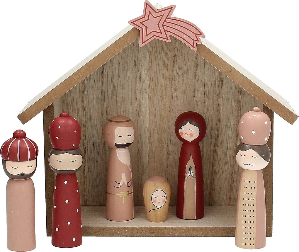 Vianočný betlehem Retro 24x9x20 cm