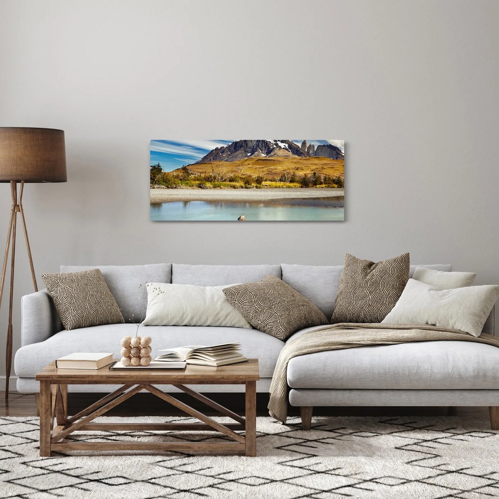 Obraz - Národný park Torres del Paine (120x50 cm)