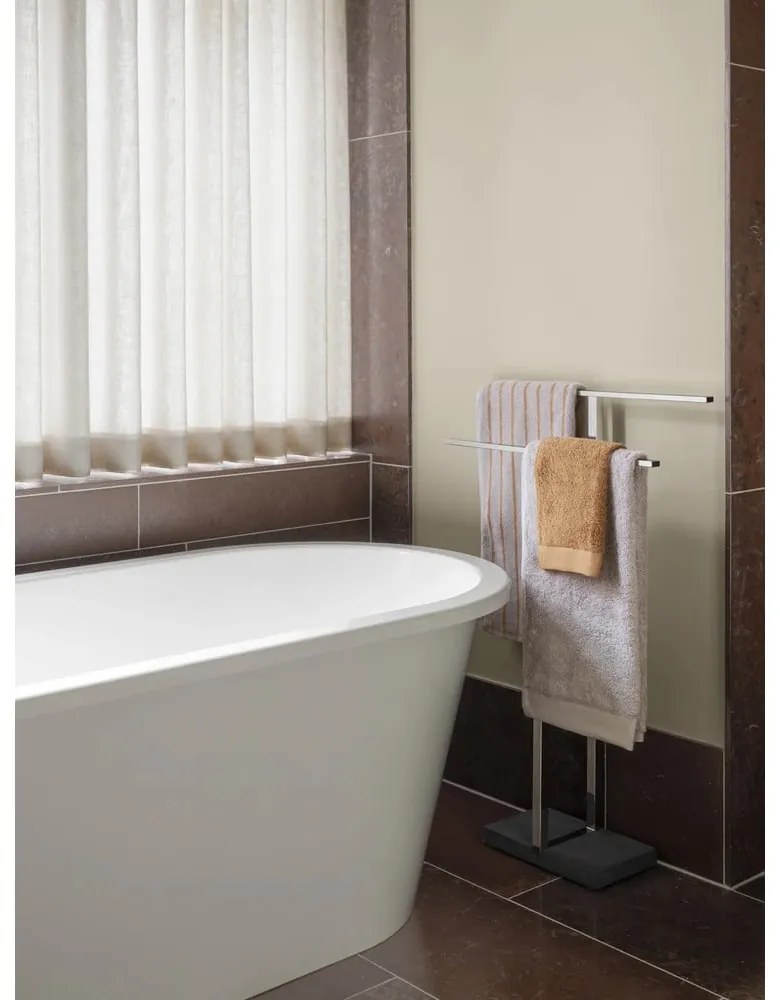 Oranžová/béžová froté osuška z Bio bavlny 70x140 cm Arto – Blomus