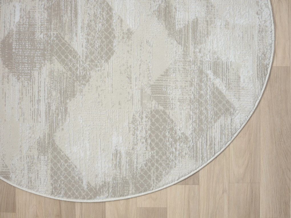 Kusový koberec My Life CA60018 creme kruh, 120x120 (priemer) kruh, béžová, chodba / predsieň, My Flair