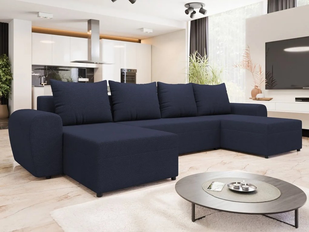 Rohová sedačka Anduvo v tvare U, Farby: Lux 05 + Lux 06