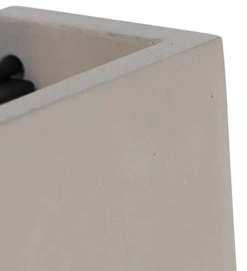 Priemyselná nástenná lampa z betónu - Meave