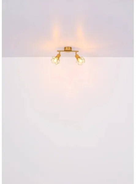 Globo 54802GB-2 - Bodové svietidlo XARA I 2xE14/40W/230V zlatá