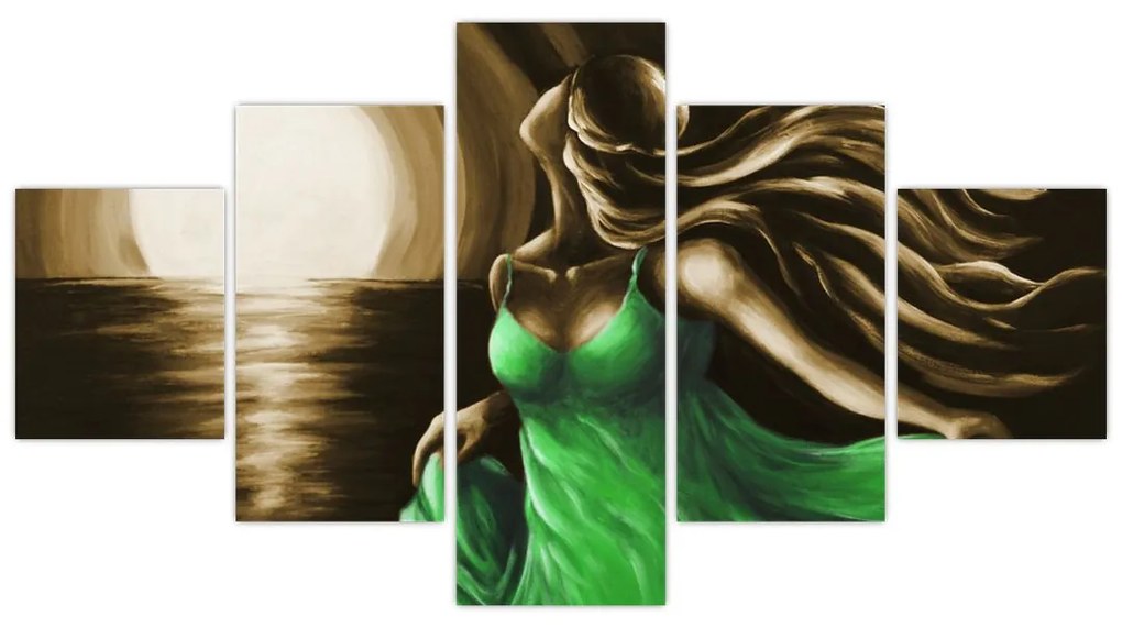 Obraz ženy v zelenom