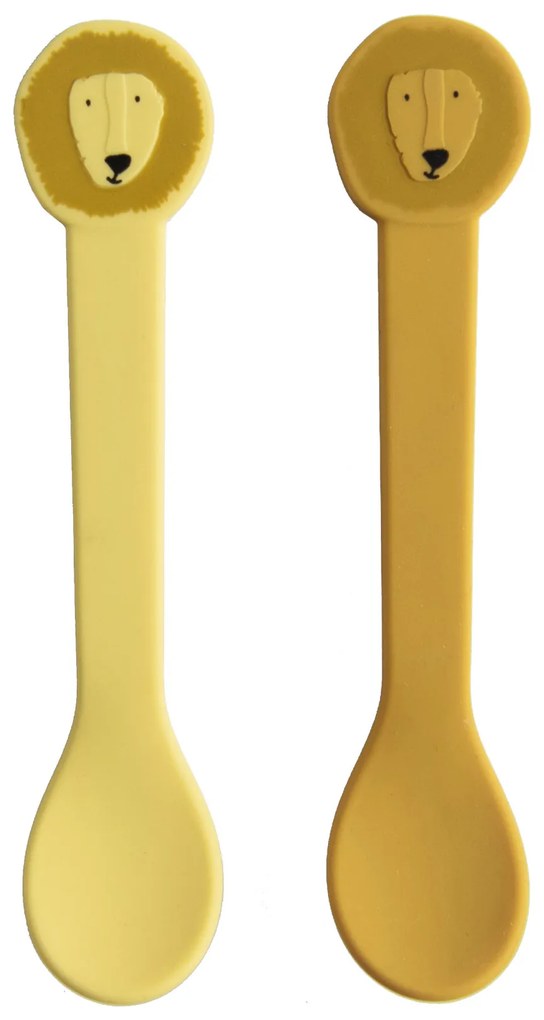 Detské silikónové lyžičky 2 ks Mr. Lion