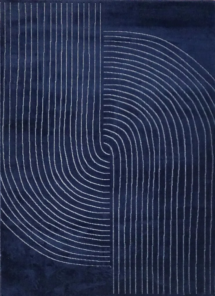Koberec Zen Garden 2403 NAVY – námornícky modrý obdĺžnik Rozmer: 200x290 cm
