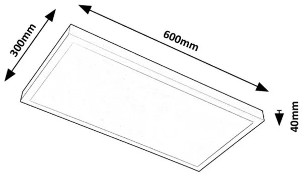 Rabalux 71077 - LED Prisadený panel DAMEK LED/24W/230V 4000K 60x30 cm