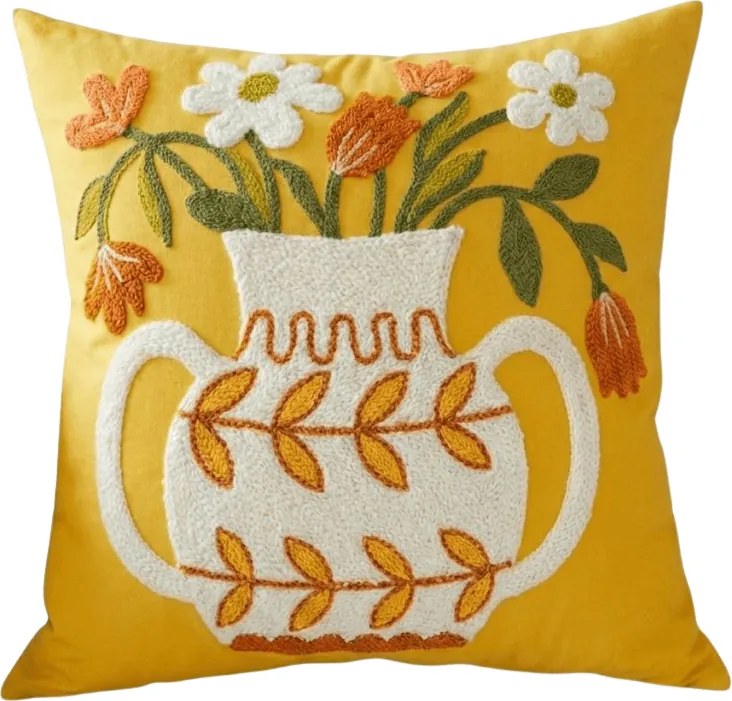 Obliečka na vankúš VAZONIE 45x45 cm, žltá