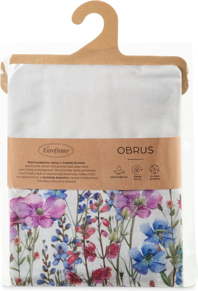 OBRUS RUBY 110X140 CM KVETY