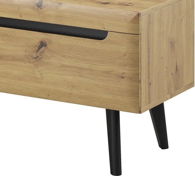 Televízna skrinka Nordi, dub artisan, 107 cm