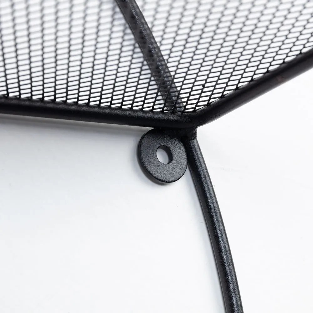 Čierna poschodová kovová polica 55 cm Across – Kave Home