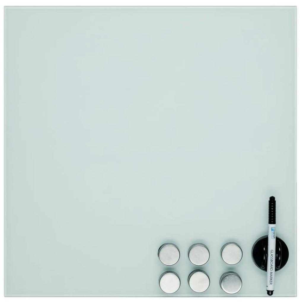 UNITEDOFFICE® Sklenená magnetická tabuľa (štvorec , biela), biela (100301047)