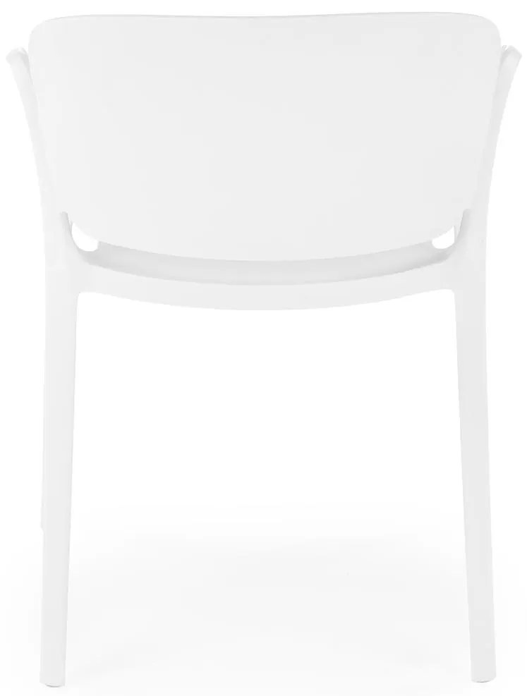 Biela plastová stolička K491