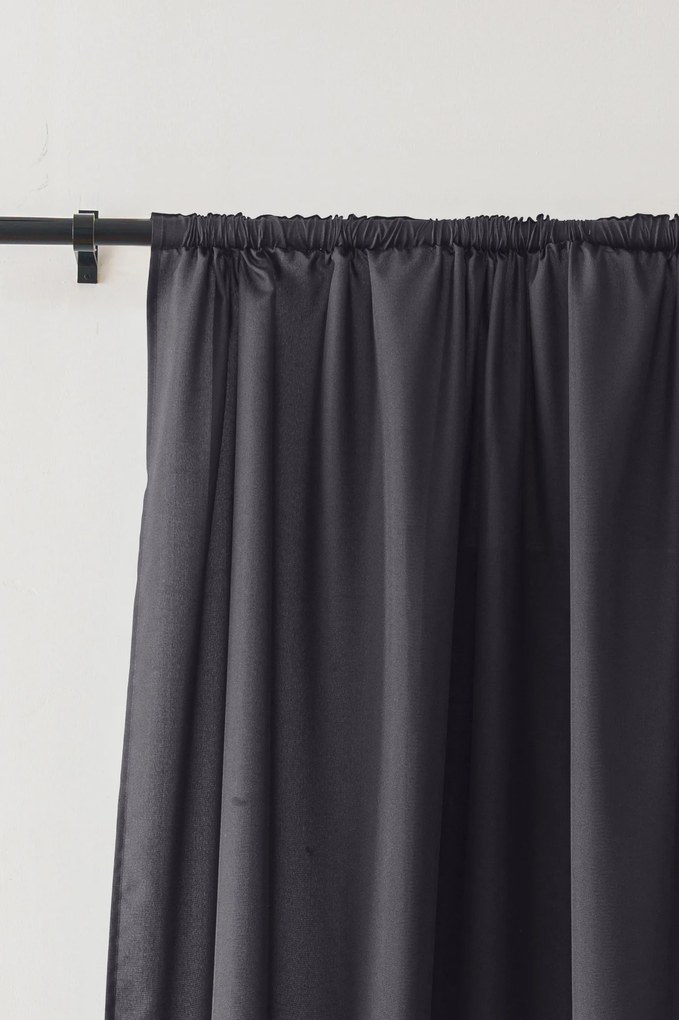 Záves OXFORD LIGHT 140x250 cm, tmavosivý Zavesenie: Riasiaca páska