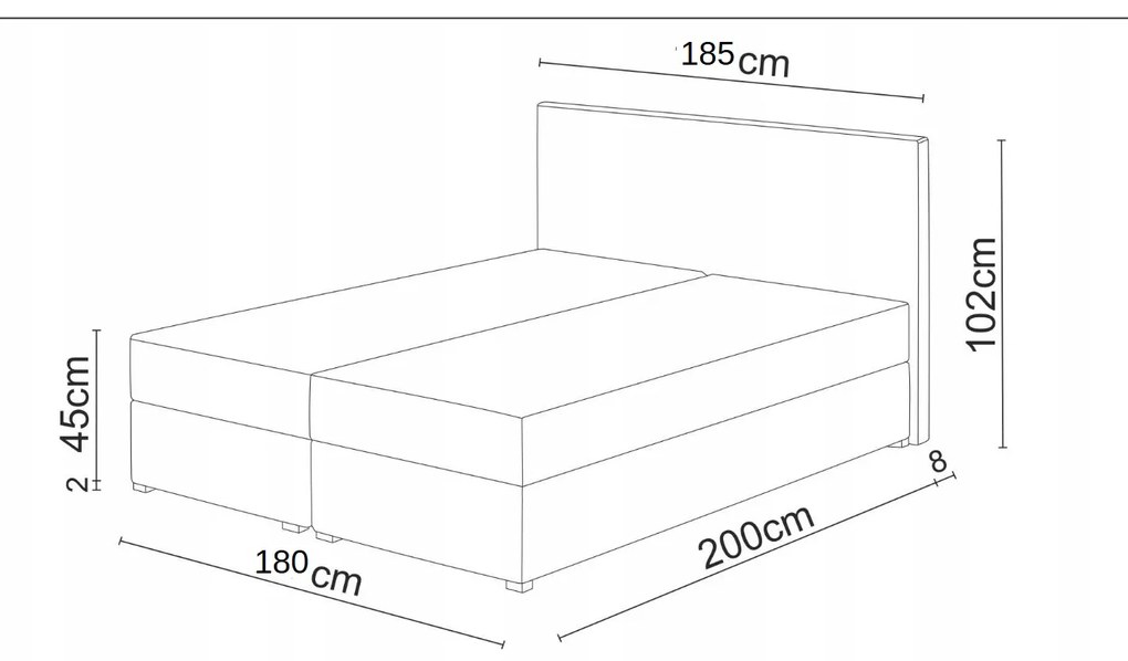 Manželská posteľ Boxspring 180 cm Karen Comfort (tmavohnedá) (s matracom a úložným priestorom). Akcia -21%. Vlastná spoľahlivá doprava až k Vám domov. 1056016