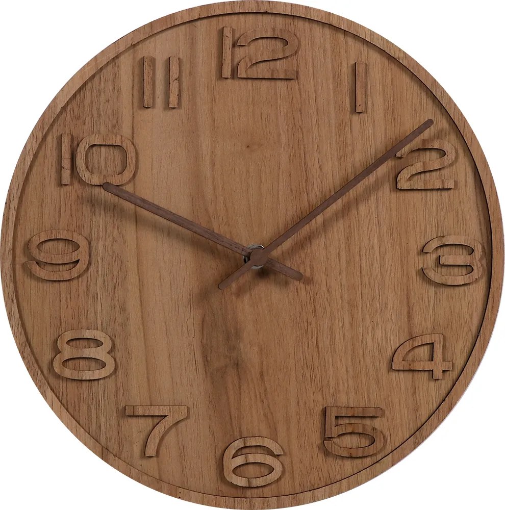 ČistéDřevo Nástěnné hodiny dřevěné VI