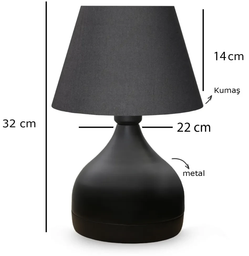 Stolná lampa Bolyn antracit