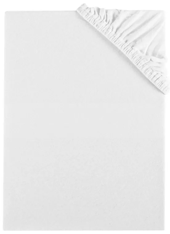 Plachta posteľná biela jersey EMI, Plachta 160x200