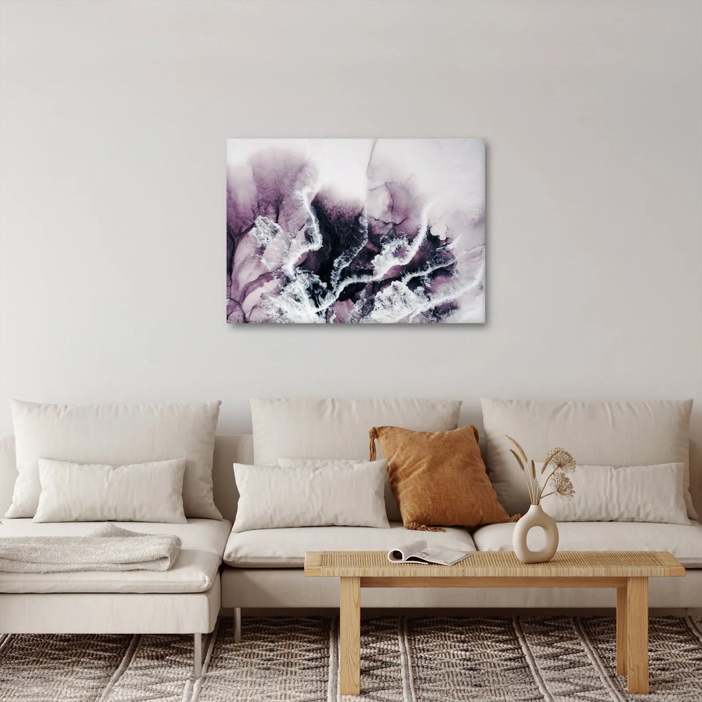 Obraz - Fialový mramor N⁰2 (70x50 cm)