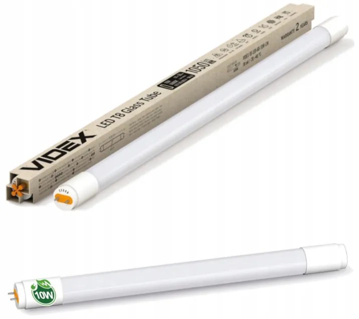 VIDEX LED trubica T8 - 60cm - 10W - studená biela