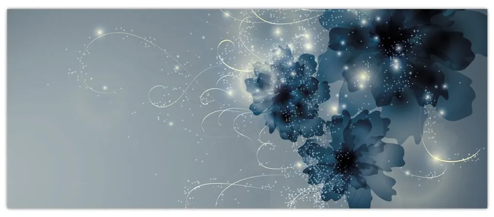 Obraz - Nežné kvety (120x50 cm)