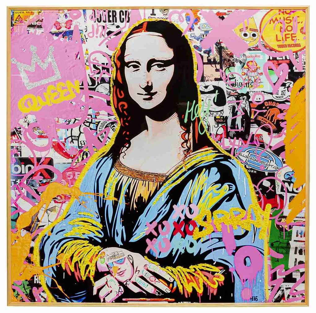 La Viva Woman obraz viacfarebný 100x100 cm