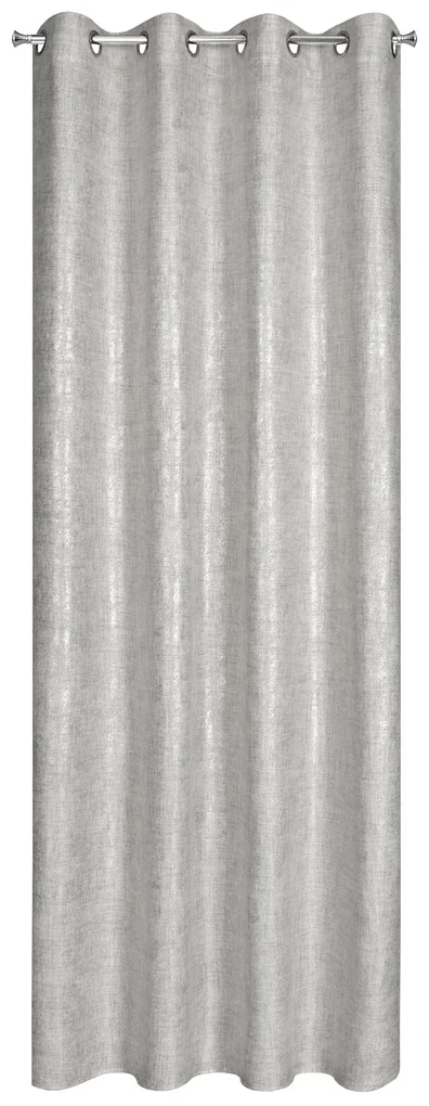 ZÁVES NA KRÚŽKOCH BLANKA 140X250 CM STRIEBORNÁ