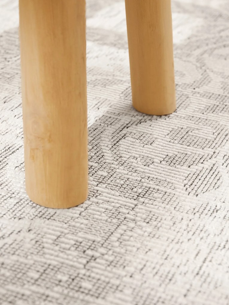 Kusový koberec Duet 106251 Rosel White/Gray - na von aj na doma, 120x170, šedá, chodba / predsieň, NORTHRUGS