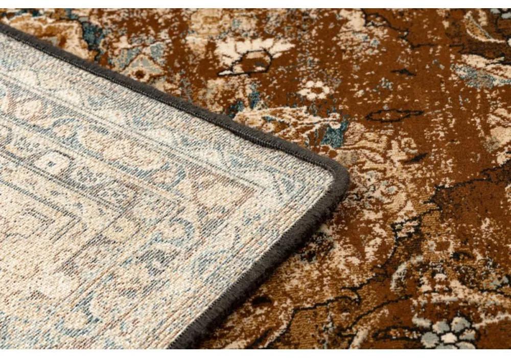 Vlnený kusový koberec Nuri hnedý 235x350cm