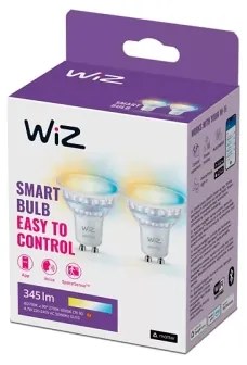 SADA 2x LED Stmievateľná žiarovka PAR16 GU10/4,7W/230V 2700-6500K CRI 90 Wi-Fi-WiZ