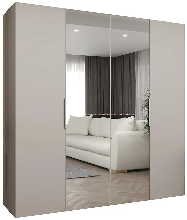 Skriňa Marbella II 200 kašmír/strieborný