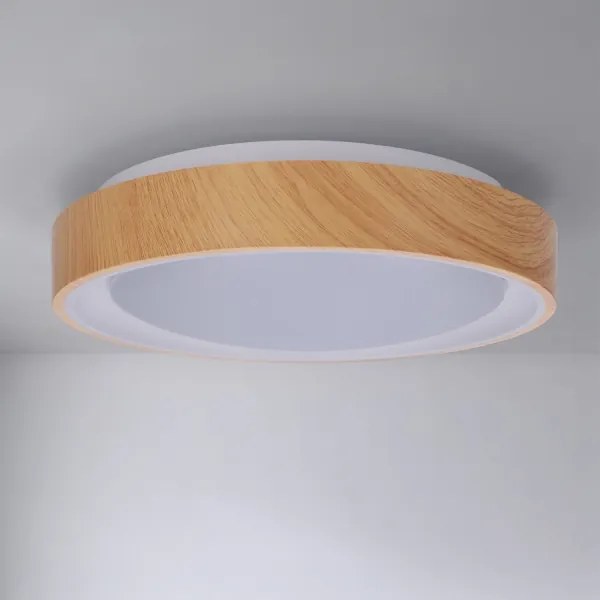 BRILAGI - LED stropné svietidlo FLOCO LED/24W/230V priemer 30 cm drevené/biele