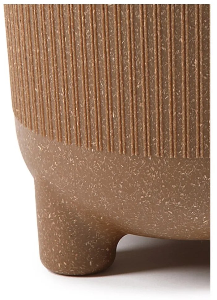 PLASTOVÝ KVETINÁČ HARMONY ECO 18X16 CM HNEDÁ