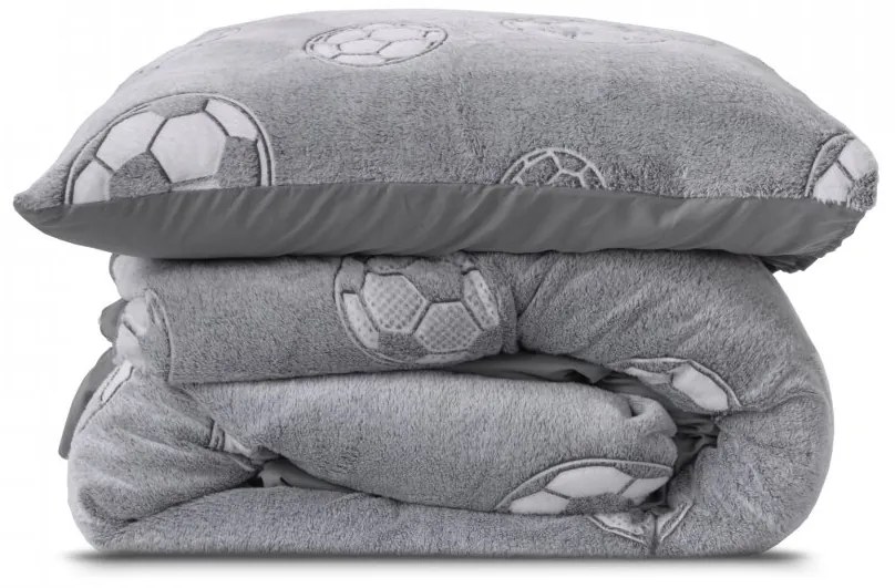 Sleeptime Žiara v tme Soccer Grey 140x200/220, 60x70cm