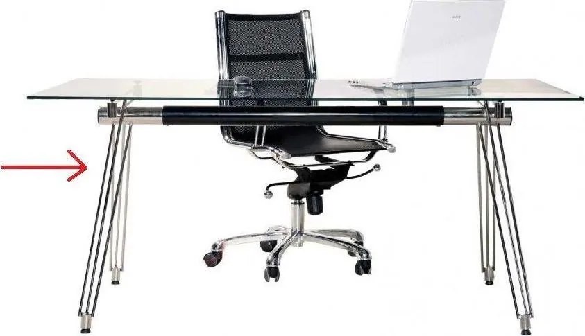 Kancelársky stôl OFERTA 115x68x71cm - sklenený