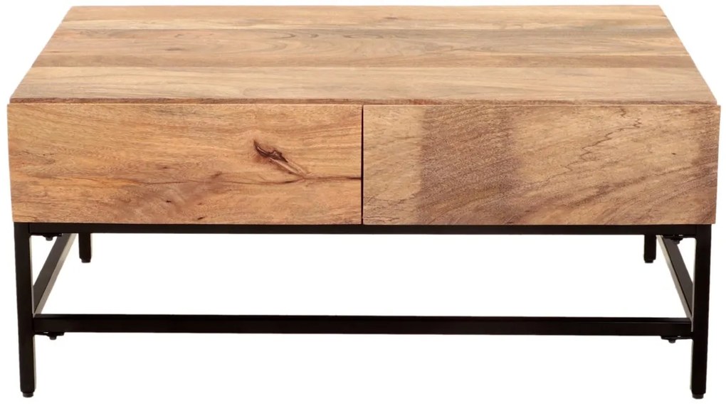 furniture-nabytek.cz - Konferenčný stolík kov drevo mango 90x40x60