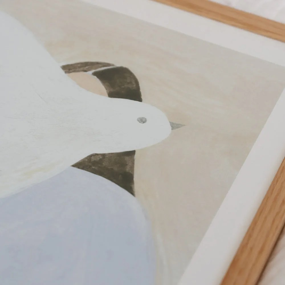 The Poster Club Plagát Bright Bird by Clara Schicketanz 50x70 cm