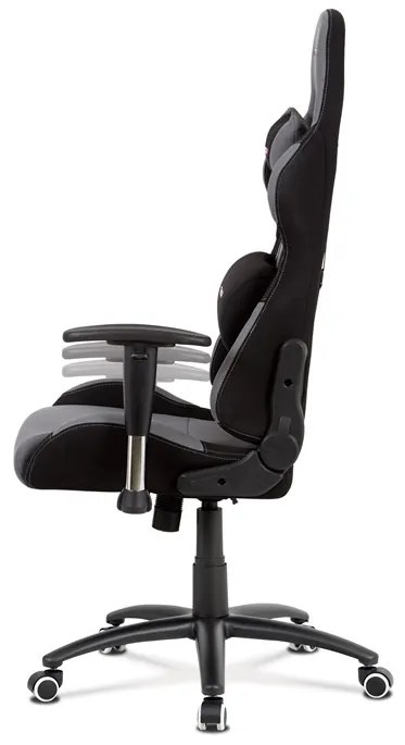 BONTEC Kancelárske kreslo, hojdací mechanizmus, šedá látka, KA-F01 GREY Farba: Šedá