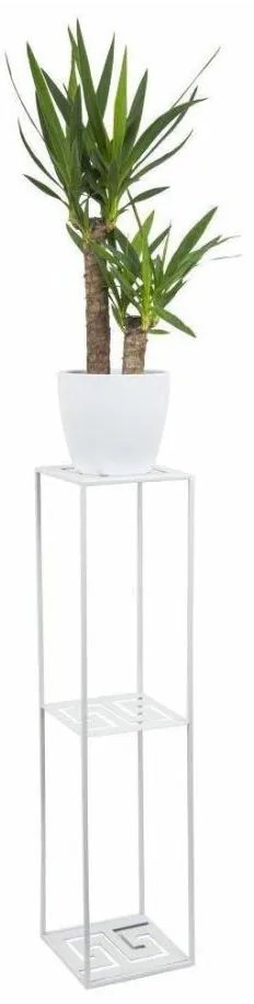 Stojan na kvety 100x24 cm biela