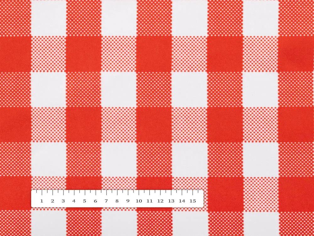 Biante Dekoračná obliečka na vankúš TF-071 Červeno-biela kocka 35 x 45 cm