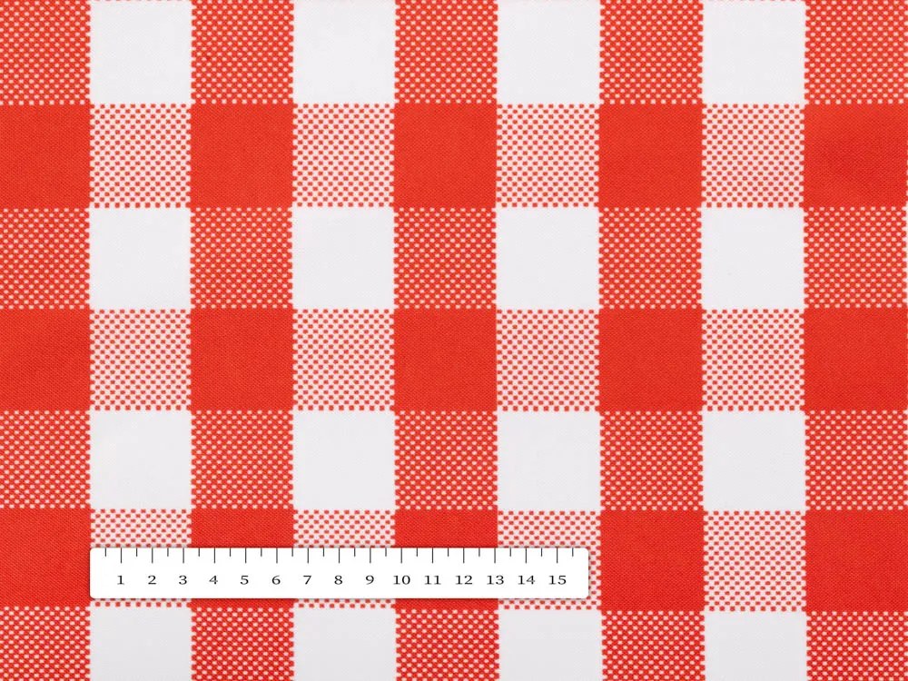 Biante Dekoračná obliečka na vankúš TF-071 Červeno-biela kocka 50 x 60 cm