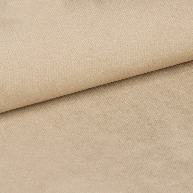 Čalúnená posteľ COMFINO VELVET s prístelkou 120x200 cm krémová