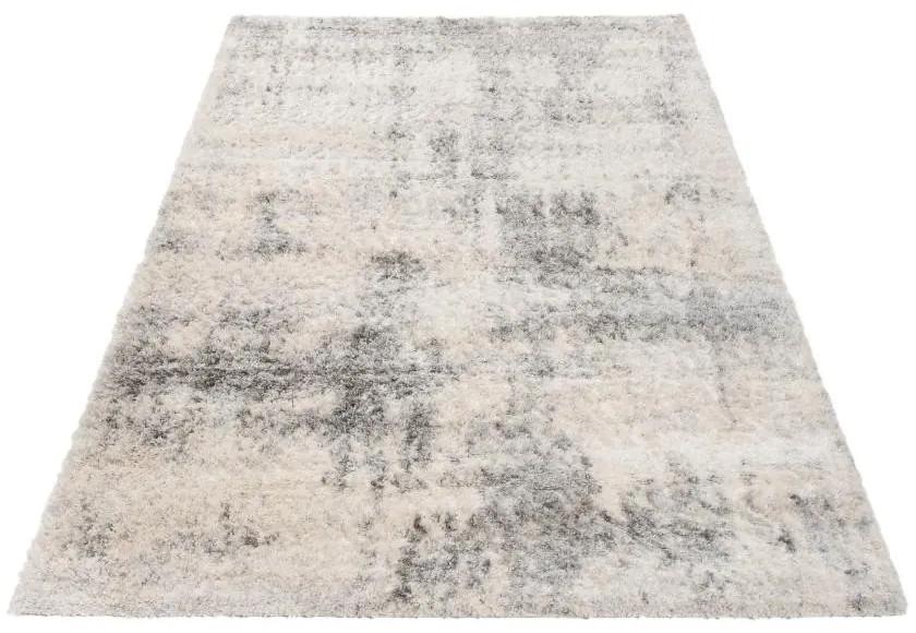 Kusový koberec shaggy Umut krémovo sivý 120x170cm