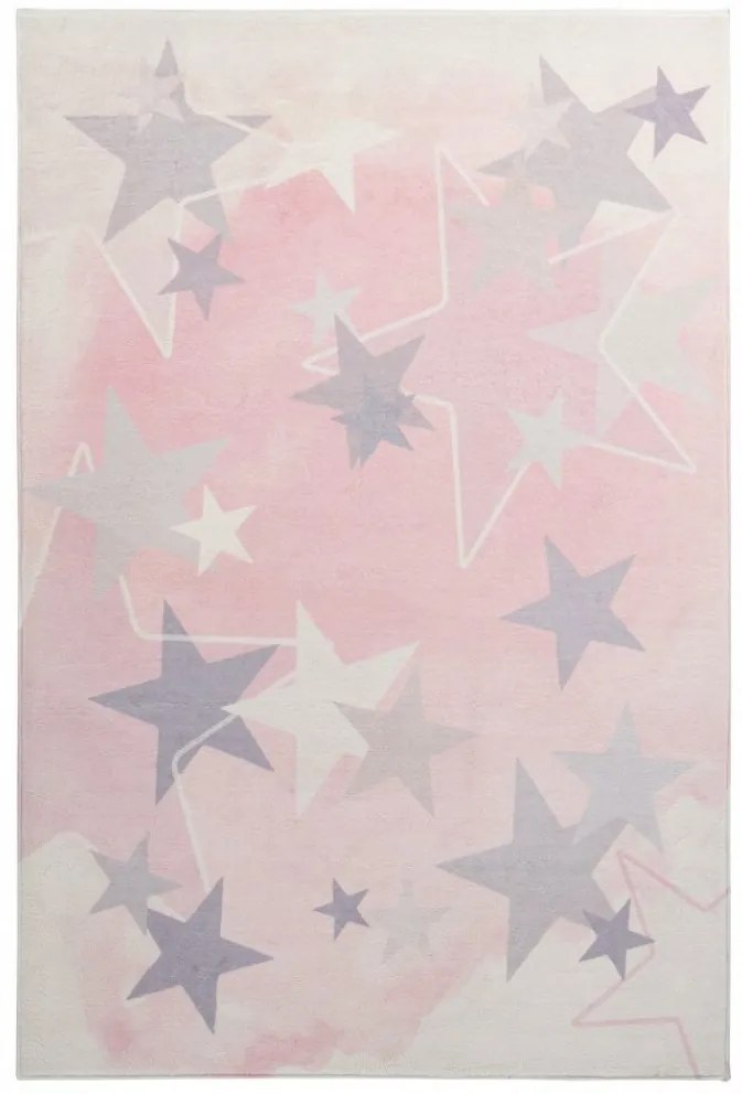 Obsession koberce Detský kusový koberec Stars 410 pink - 120x170 cm